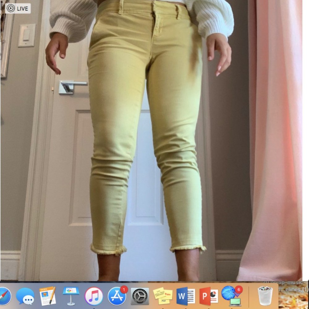 Yellow Stretchy Pants